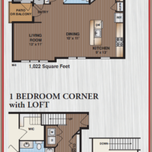 1 Bedroom Corner